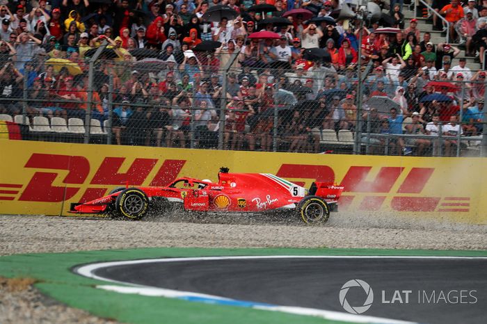 Accidente de Sebastian Vettel, Ferrari SF71H 