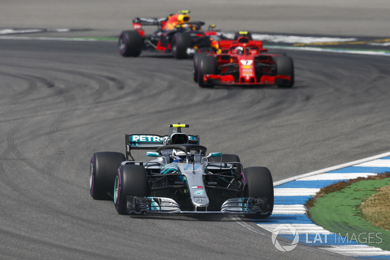 La bataille pour la 3e place entre Räikkönen, Bottas et Verstappen