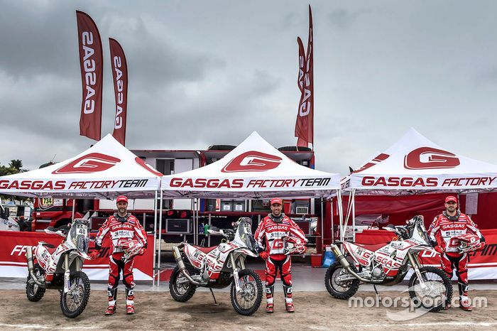 Jonathan Barragán, Johnny Aubert y Cristian España, GasGas Rally Team