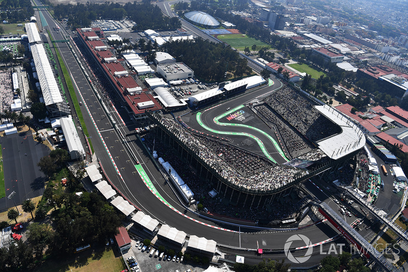 Aerial view of the track