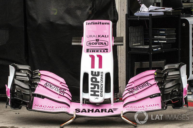 Носовой обтекатель и переднее антикрыло Force India F1 VJM11