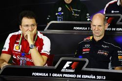 Nicholas Tombazis, designer Ferrari et Adrian Newey, directeur technique Red Bull Racing