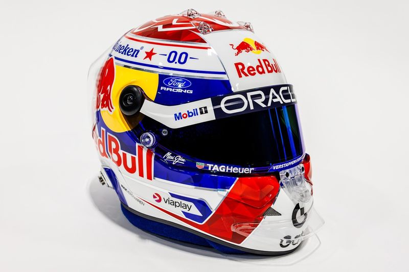 Casque de Max Verstappen, Red Bull Racing  