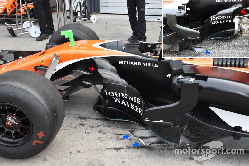 McLaren MCL32, bargeboards