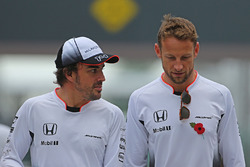 Fernando Alonso, McLaren F1 et Jenson Button, McLaren F1