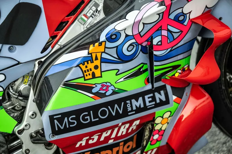 La livrée spéciale de l'équipe Gresini pour le Grand Prix d'Italie.