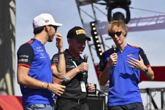 Pierre Gasly, Scuderia Toro Rosso ve Brendon Hartley, Scuderia Toro Rosso