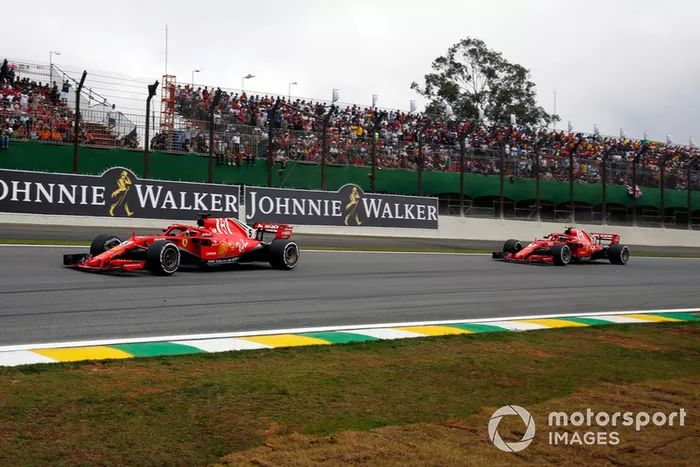 Sebastian Vettel, Ferrari SF71H y Kimi Raikkonen, Ferrari SF71H 