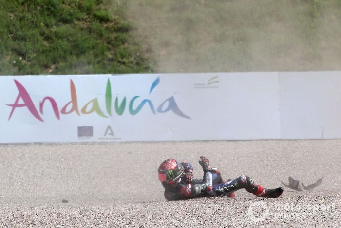 Fabio Quartararo, Yamaha Factory Racing crash
