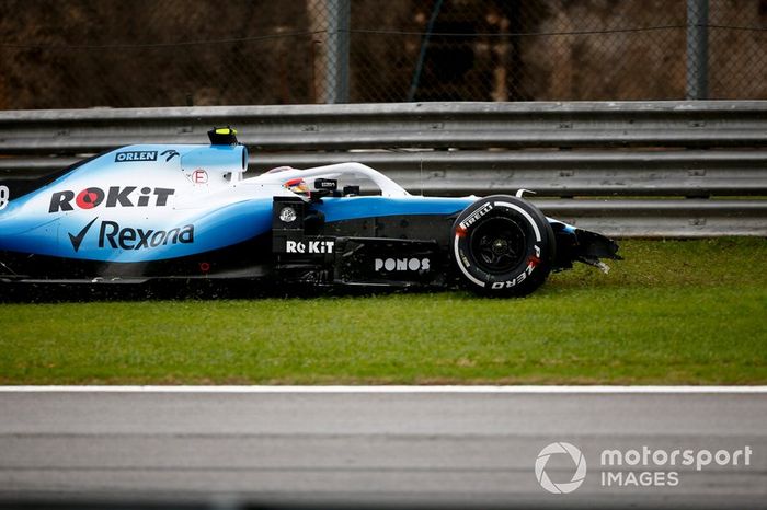 Robert Kubica, Williams FW42 después de un accidente