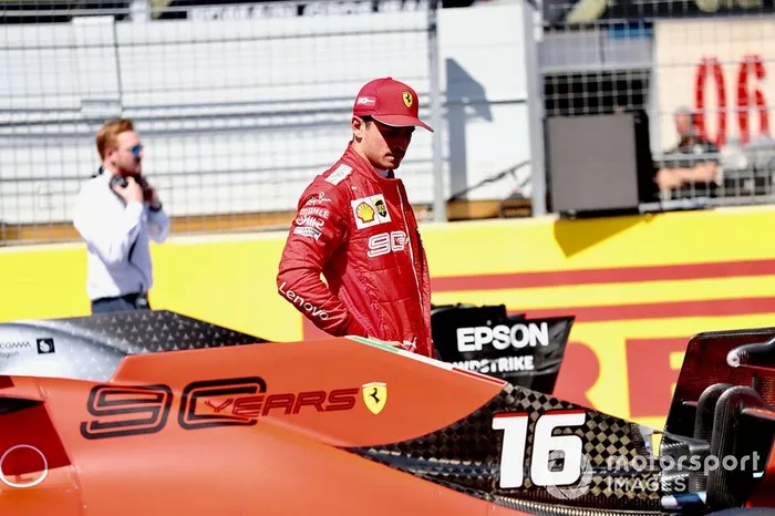 Charles Leclerc, Ferrari, after Qualifying