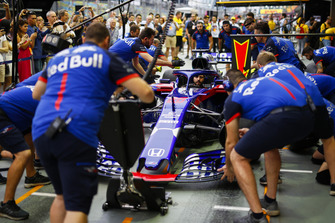 Toro Rosso pit stop antrenmanı