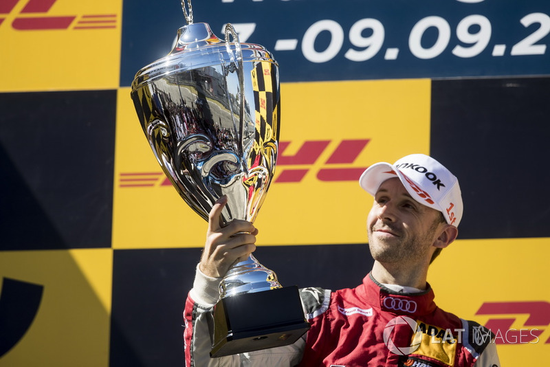 Podium: Race winner René Rast, Audi Sport Team Rosberg