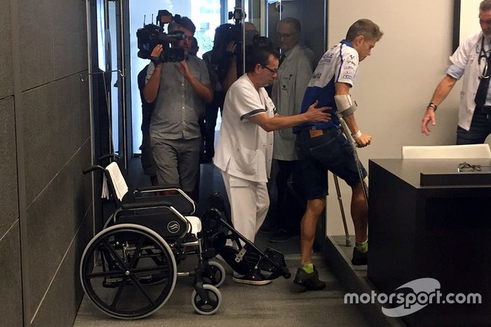 Tito Rabat, Avintia Racing at hospital
