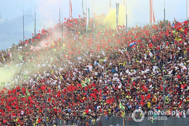 Fans en el GP de Austria de MotoGP