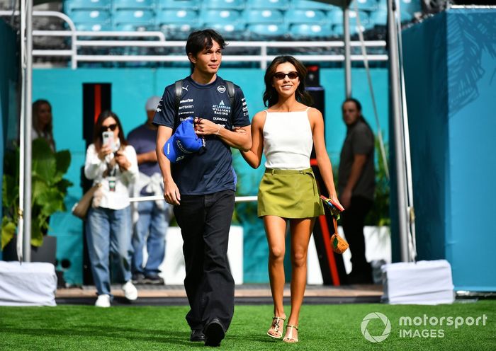 Alex Albon, Williams and Lily Muni He
