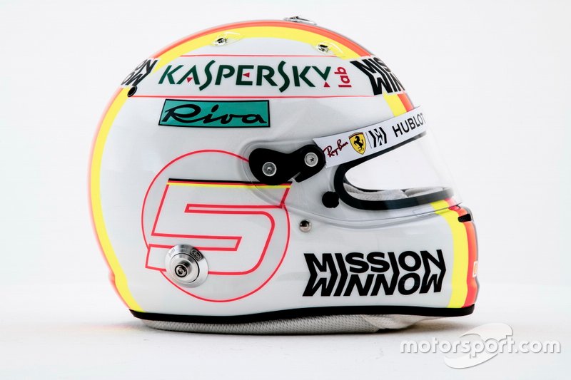 Helmet of Sebatian Vettel, Ferrari