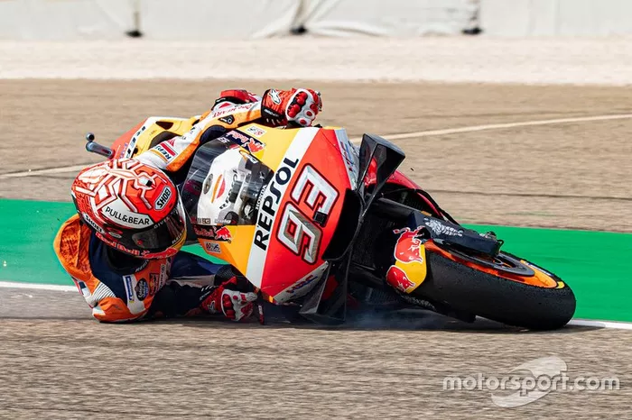 Marc Marquez, Repsol Honda Team crashes