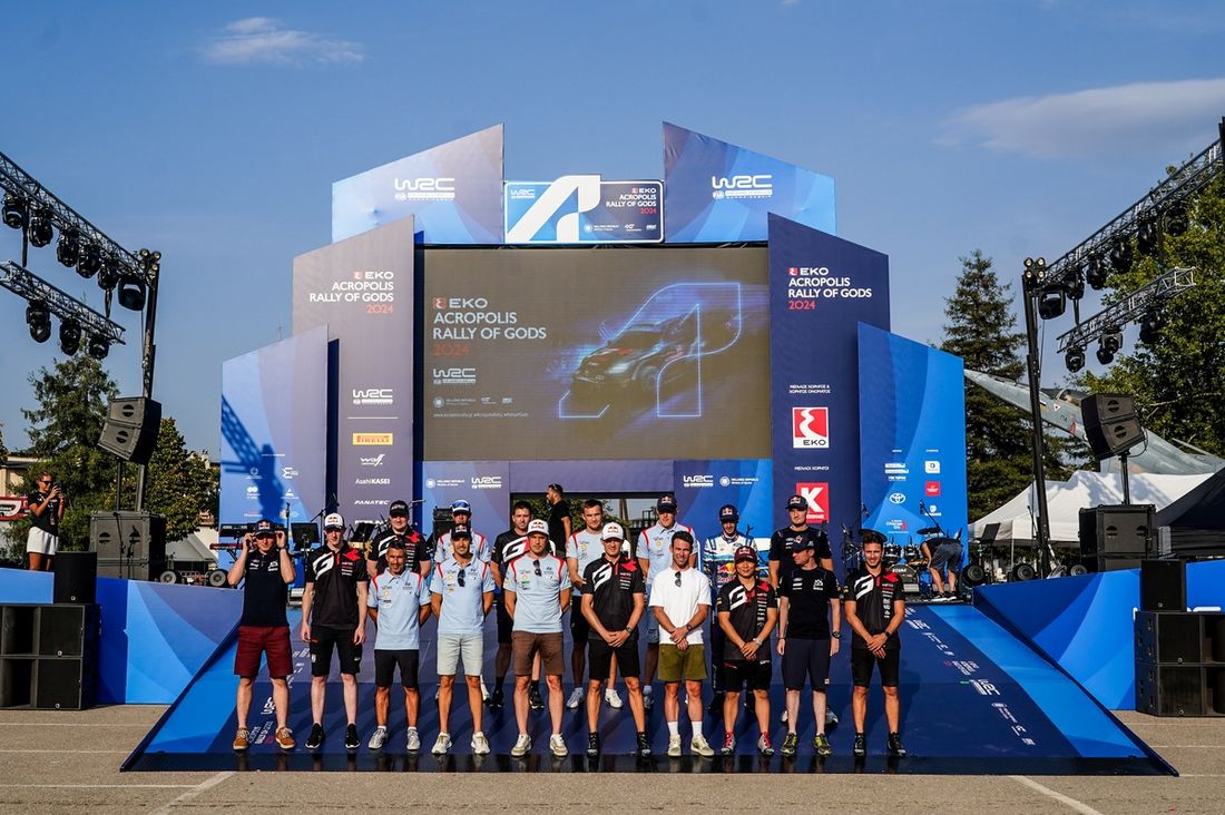 Todos los pilotos del WRC con Mark Cavendish