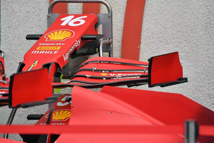 Ferrari SF21 front wing detail