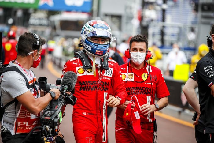 Ganador de la pole Charles Leclerc, Ferrari
