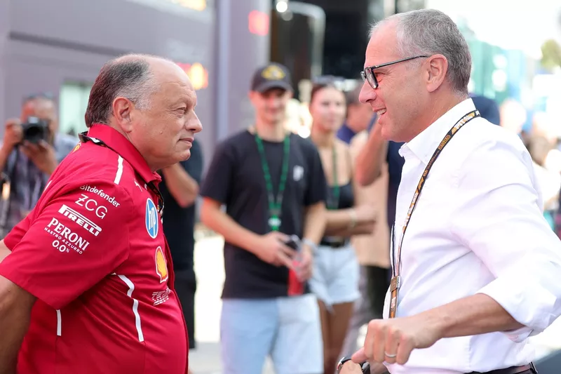 Frederic Vasseur, Ferrari, Stefano Domenicali, CEO du Formula One Group
