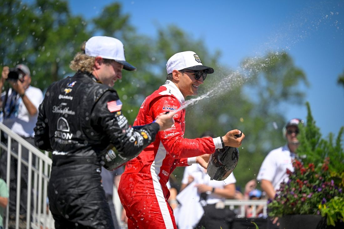 Santino Ferrucci, A. J. Foyt Enterprises, Alex Palou, Chip Ganassi Racing