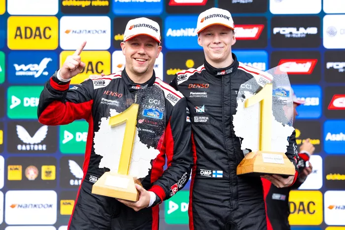 Podium: Winners Kalle Rovanperä, Jonne Halttunen, Toyota Gazoo Racing WRT Toyota GR Yaris Rally1