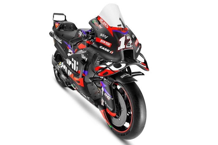 La moto di Maverick Vinales, Aprilia Racing