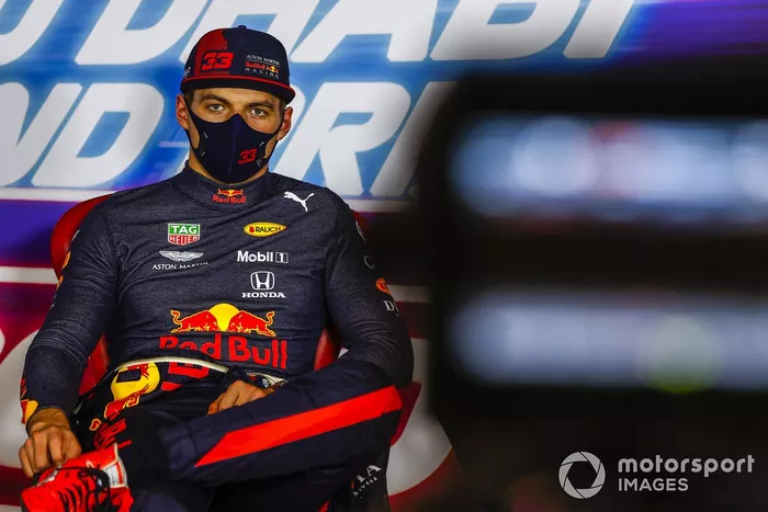 Max Verstappen, Red Bull Racing, en la conferencia de prensa después de la carrera