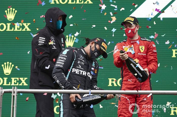 Toto Wolff, Mercedes AMG, Lewis Hamilton, Mercedes-AMG F1 y Sebastian Vettel, Ferrari