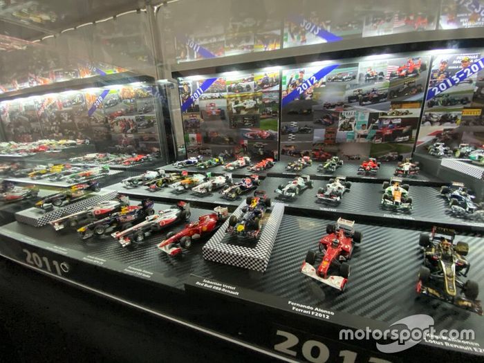 Colección de coches miniatura de F1
