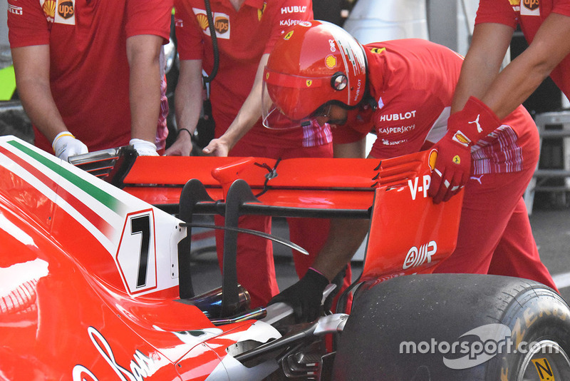 Ferrari SF71H rear wing detail