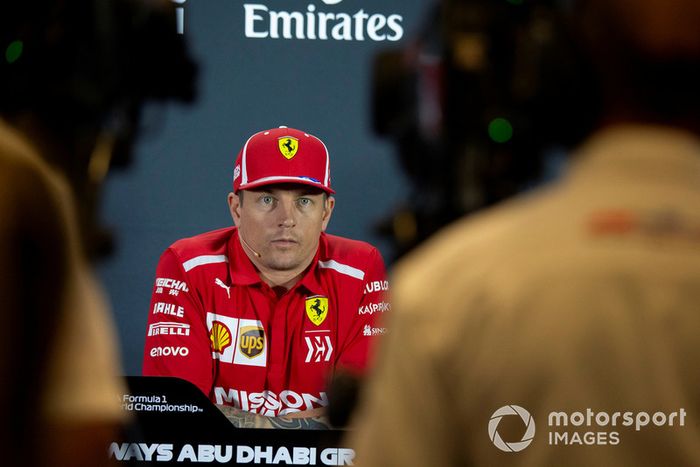Kimi Raikkonen, Ferrari en la conferencia de prensa