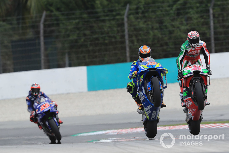 Алеш Эспаргаро, Aprilia Racing Team Gresini, и Алекс Ринс, Team Suzuki MotoGP