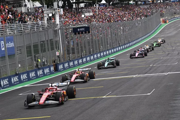 Charles Leclerc, Ferrari, Lewis Hamilton, Ferrari, Lance Stroll, Aston Martin Racing