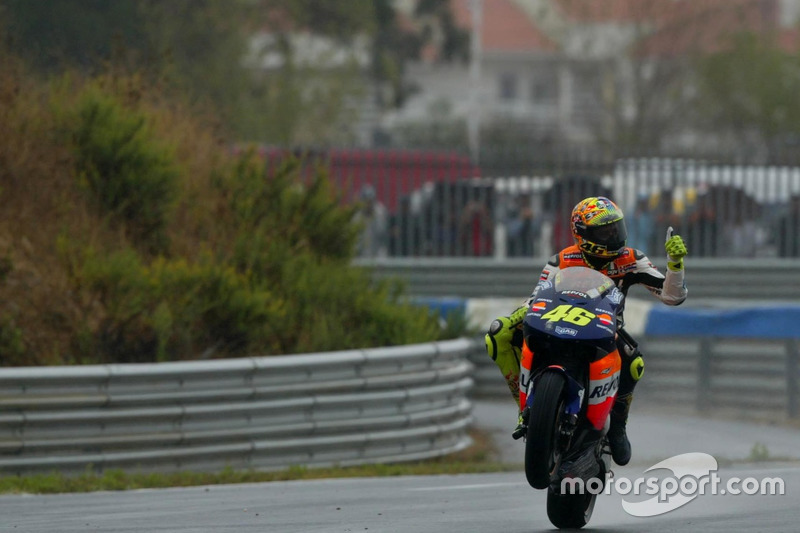 Ganador de la carrera Valentino Rossi, Repsol Honda Team