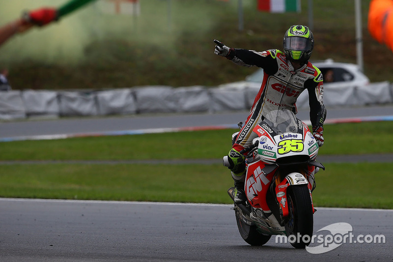 Il vincitore della gara Cal Crutchlow, Team LCR Honda