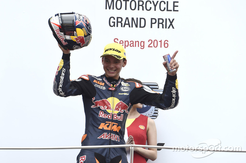 Podium: derde Bo Bendsneyder, Red Bull KTM Ajo