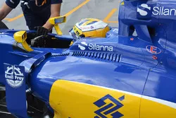 Detalle del auto de Marcus Ericsson, Sauber C35