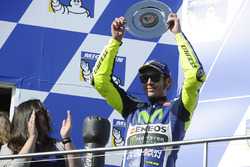 Podium : le second Valentino Rossi, Yamaha Factory Racing
