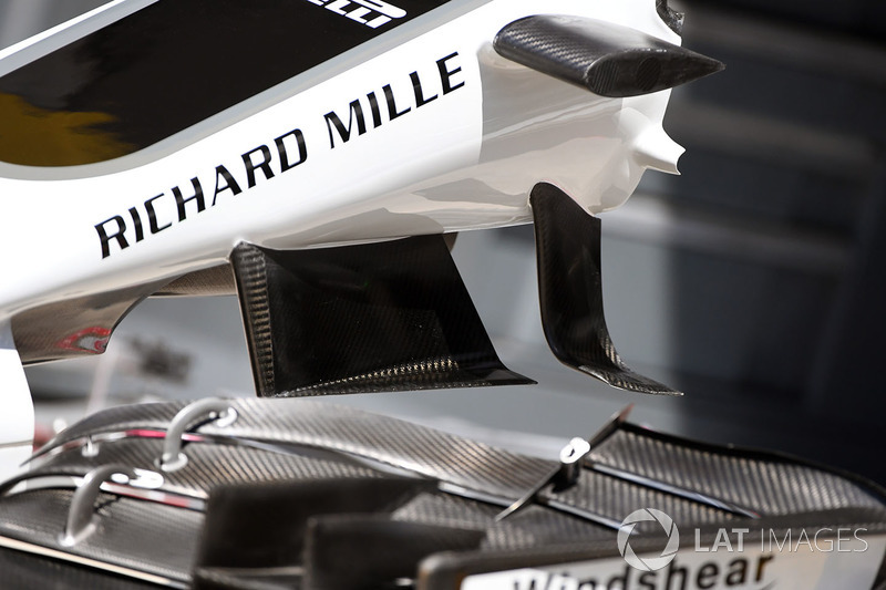 Haas F1 Team VF-17 front wing detail