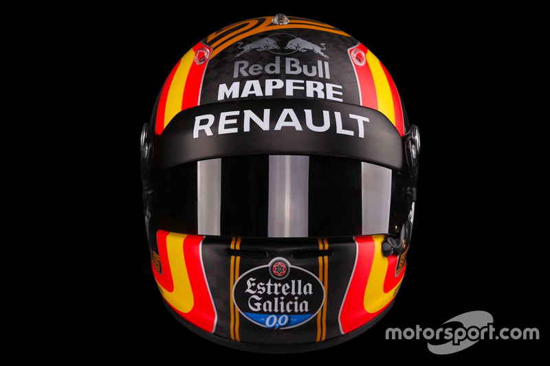 Le casque de Carlos Sainz Jr., Renault Sport F1 Team