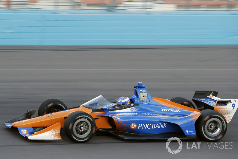 Скотт Діксон, Chip Ganassi Racing Honda, тестує aeroscreen