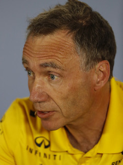Bob Bell, Chief Technical Officer, Renault Sport F1, in the Press Conference
