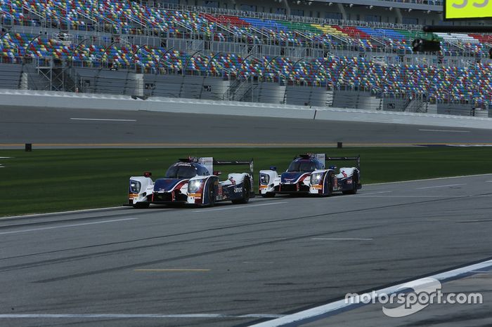 #23 United Autosports Ligier LMP2: Phil Hanson, Lando Norris, Fernando Alonso, #32 United Autosports Ligier LMP2: Will Owen, Hugo de Sadeleer, Paul Di Resta, Bruno Senna