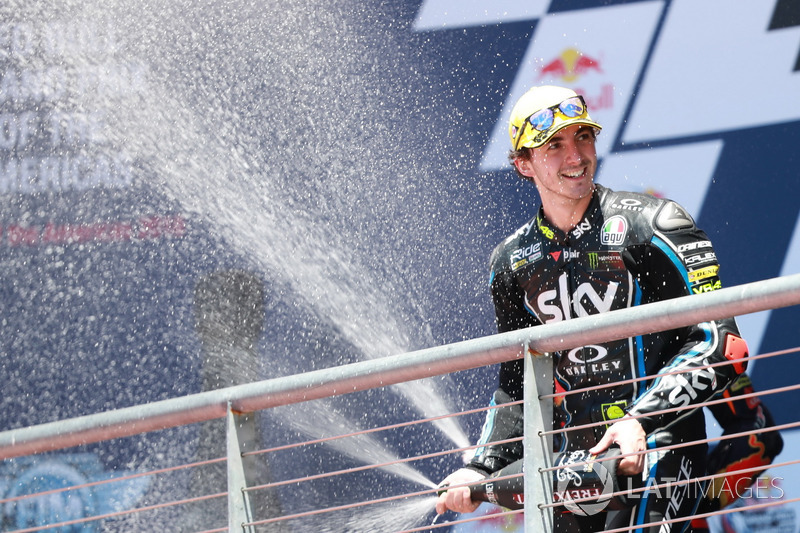 Podyum: Yarış galibi Francesco Bagnaia, Sky Racing Team VR46