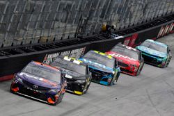 Denny Hamlin, Joe Gibbs Racing, Toyota Camry FedEx Freight and Harrison Rhodes, Rick Ware Racing, Toyota Camry Industrial Construction Experts, Inc