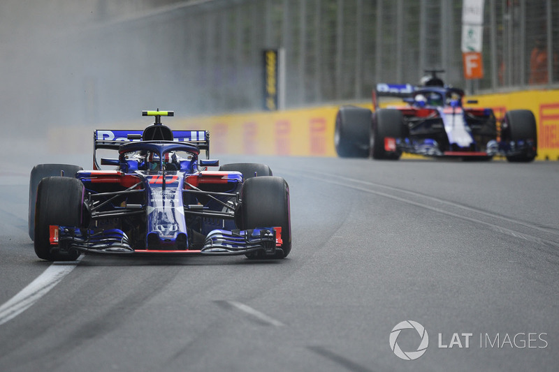 Hartley ve Gasly, Q1'deki hadisenin ardından