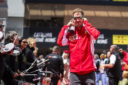Sebastian Vettel, Ferrari on the drivers parade